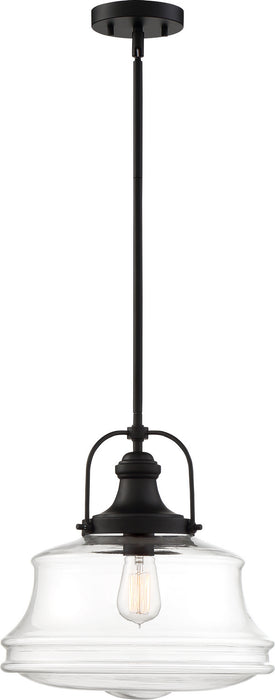 Nuvo Lighting - 60-6759 - One Light Pendant - Basel - Bronze / Clear Glass