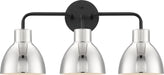 Nuvo Lighting - 60-6773 - Three Light Vanity - Sloan - Matte Black / Polished Nickel