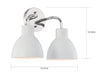 Nuvo Lighting - 60-6782 - Two Light Vanity - Sloan - Polished Nickel / White
