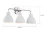 Nuvo Lighting - 60-6783 - Three Light Vanity - Sloan - Polished Nickel / White