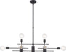 Nuvo Lighting - 60-6862 - Eight Light Island Pendant - Delphi - Black