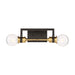 Nuvo Lighting - 60-6972 - Two Light Vanity - Intention - Warm Brass / Black