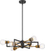 Nuvo Lighting - 60-6976 - Six Light Chandelier - Intention - Warm Brass / Black