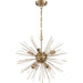 Nuvo Lighting - 60-6994 - Eight Light Chandelier - Cirrus - Vintage Brass