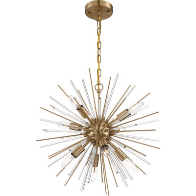 Nuvo Lighting - 60-6994 - Eight Light Chandelier - Cirrus - Vintage Brass