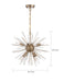 Nuvo Lighting - 60-6994 - Eight Light Chandelier - Cirrus - Vintage Brass