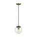 Visual Comfort Studio - 6501801EN7-848 - One Light Pendant - Leo H.G. - Satin Brass