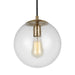 Visual Comfort Studio - 6601801EN7-848 - One Light Pendant - Leo H.G. - Satin Brass