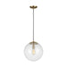 Visual Comfort Studio - 6801801EN7-848 - One Light Pendant - Leo-Hanging Globe - Satin Brass