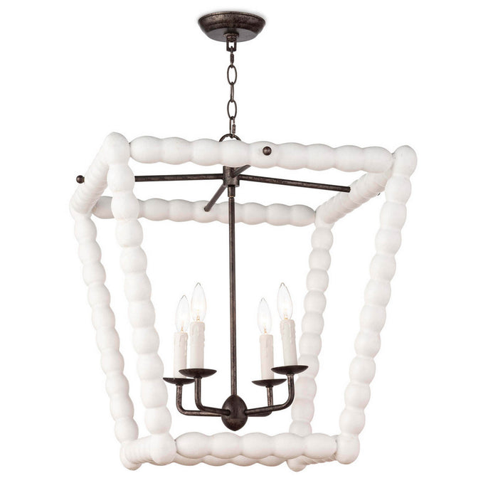 Regina Andrew - 16-1254WT - Four Light Lantern - Perennial - White