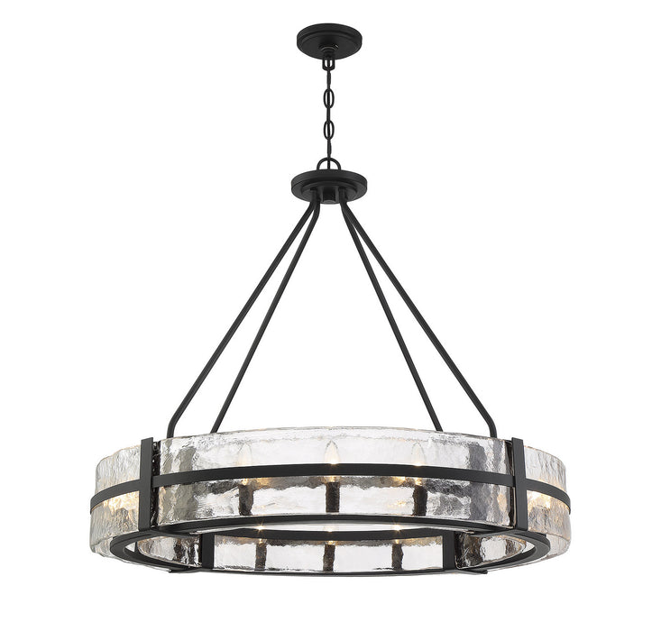 Savoy House - 7-1851-12-89 - 12 Light Pendant - Hudson - Matte Black