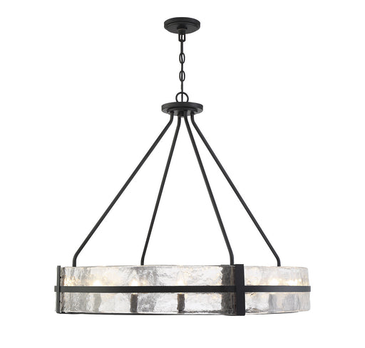 Hudson 12 Light Pendant Matte Black
