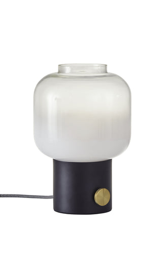 Lewis Table Lamp Matte Black W. Antique Brass