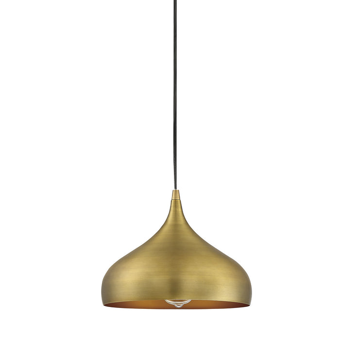 Meridian - M70075NB - One Light Mini Pendant - Mmin2 - Natural Brass