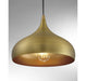 Meridian - M70075NB - One Light Mini Pendant - Mmin2 - Natural Brass