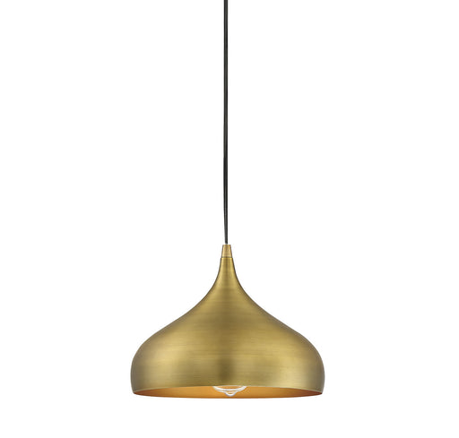 Mmin2 One Light Mini Pendant Natural Brass