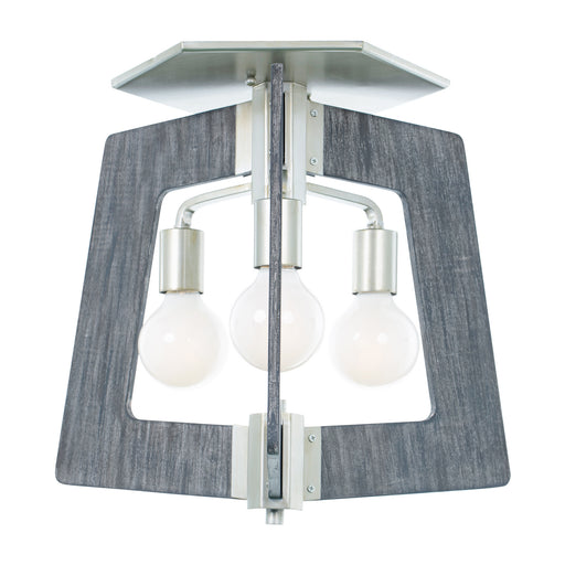 Varaluz - 268S03SOG - Three Light Semi Flush Mount - Lofty - Steel