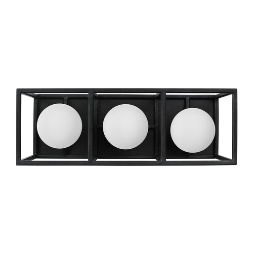 Plaza Three Light Bath Carbon/Havana Gold