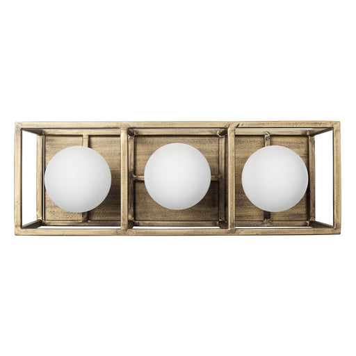 Plaza Three Light Bath Havana Gold/Carbon