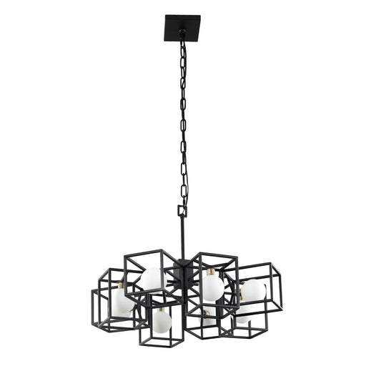 Plaza Eight Light Pendant Carbon/Havana Gold