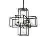 Varaluz - 325P06CBHG - Six Light Pendant - Plaza - Carbon/Havana Gold