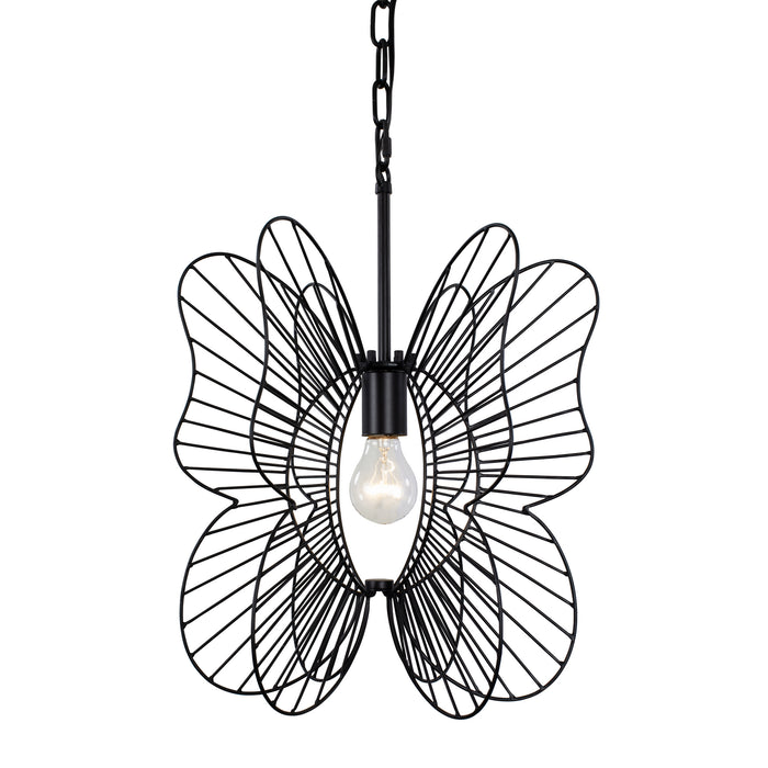 Varaluz - 330P01BL - One Light Mini Pendant - Monarch - Black