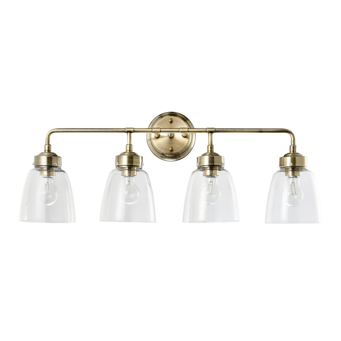 Varaluz - 341B04AB - Four Light Bath - Helena - Antique Brass