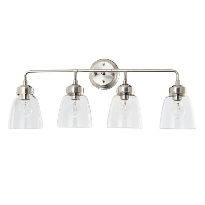 Varaluz - 341B04SN - Four Light Bath - Helena - Satin Nickel