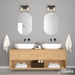 Lochmeade Vanity Light-Bathroom Fixtures-Hunter-Lighting Design Store