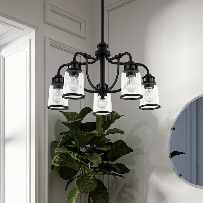 Livex Lighting - 40025-04 - Five Light Chandelier - Lawrenceville - Black
