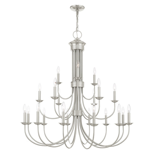 Estate 21 Light Chandelier Brushed Nickel