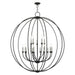 Livex Lighting - 46690-04 - 15 Light Chandelier - Milania - Black w/ Brushed Nickels