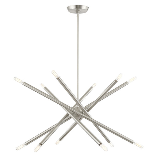 Soho 12 Light Chandelier Brushed Nickel