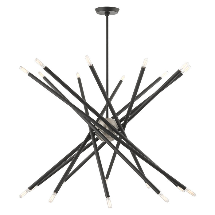 Livex Lighting - 46779-76 - 20 Light Chandelier - Soho - Scandinavian Gray w/ Brushed Nickels