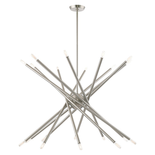 Soho 20 Light Chandelier Brushed Nickel