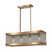 ELK Home - D4334 - Four Light Chandelier - Line in the Sand - Satin Brass