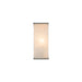 Abbott One Light Wall Sconce Polished Nickel/Alabaster-Sconces-Alora-Lighting Design Store