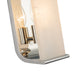 Abbott One Light Wall Sconce Polished Nickel/Alabaster-Sconces-Alora-Lighting Design Store