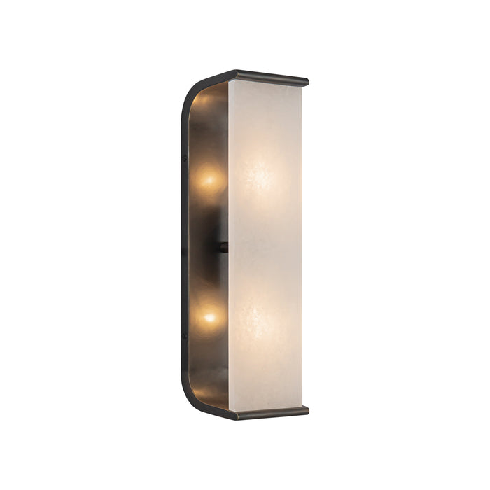 Abbott Two Light Vanity Urban Bronze/Alabaster-Bathroom Fixtures-Alora-Lighting Design Store