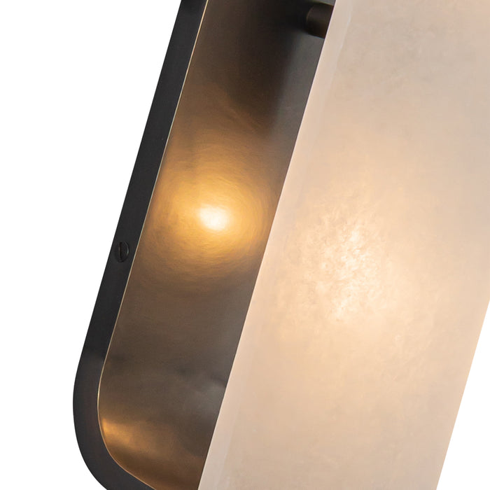 Abbott Two Light Vanity Urban Bronze/Alabaster-Bathroom Fixtures-Alora-Lighting Design Store