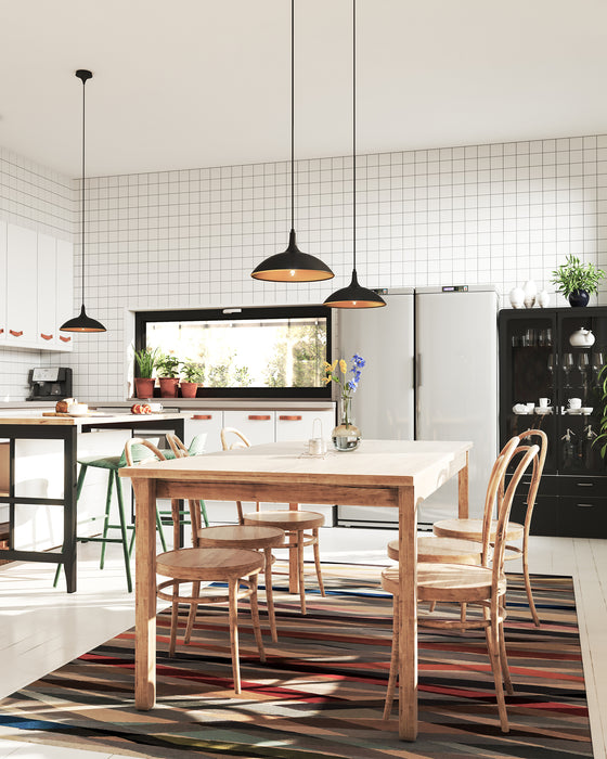 Abel One Light Pendant Matte Black-Pendants-Alora-Lighting Design Store