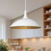 Abel One Light Pendant White-Pendants-Alora-Lighting Design Store