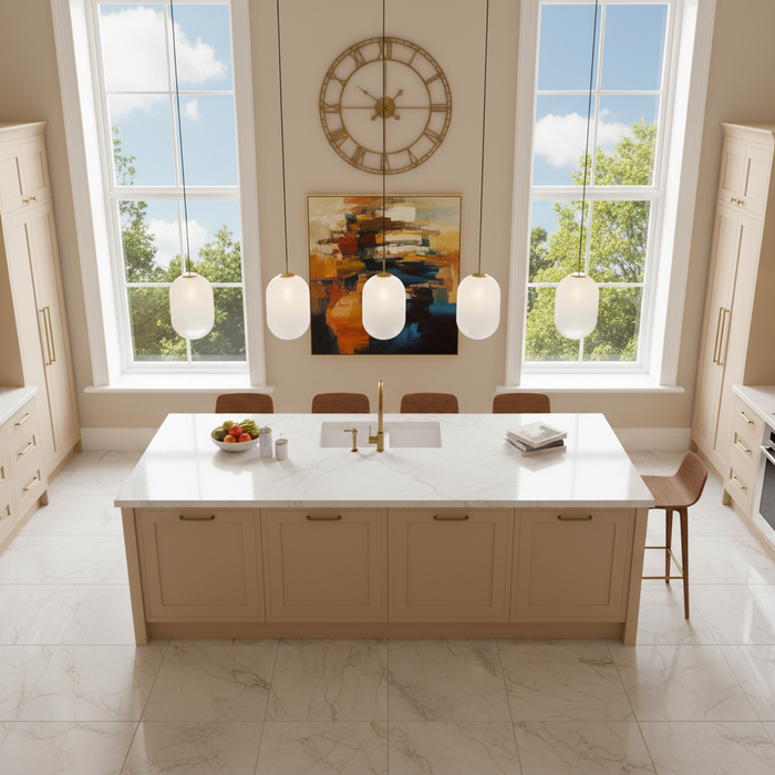 Vita One Light Pendant White, Brass-Mini Pendants-Artcraft-Lighting Design Store