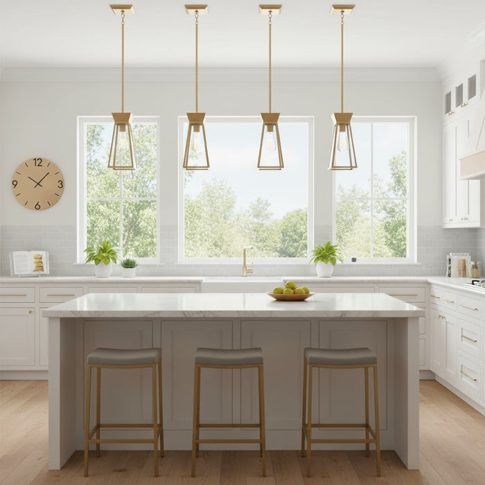 Lucian One Light Pendant Brushed Brass-Mini Pendants-Artcraft-Lighting Design Store