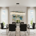 Jules LED Island Pendant Black-Linear/Island-Artcraft-Lighting Design Store