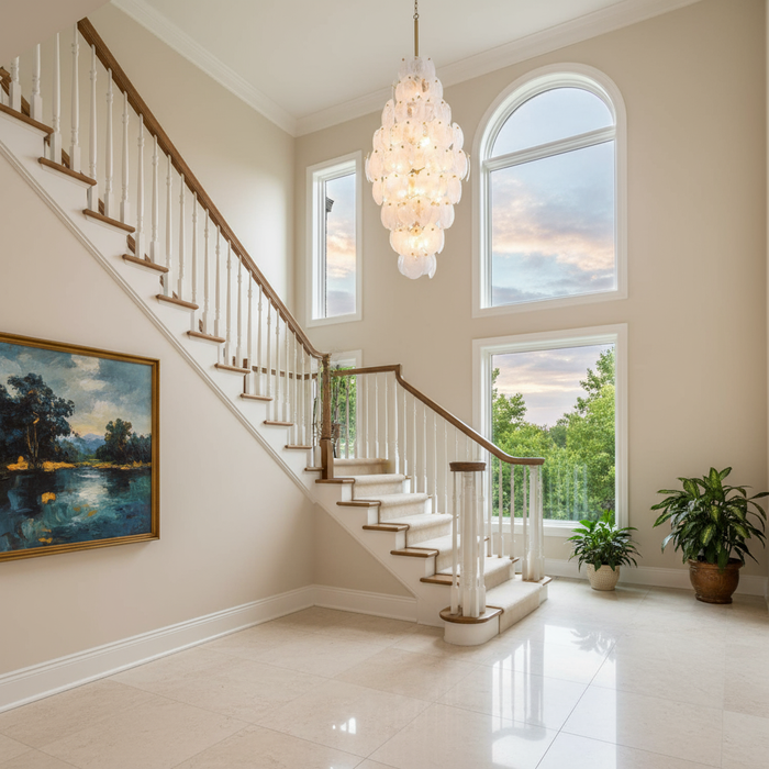 Lily 15 Light Chandelier Brushed Brass-Foyer/Hall Lanterns-Artcraft-Lighting Design Store