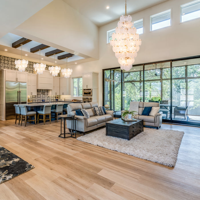 Lily 15 Light Chandelier Brushed Brass-Foyer/Hall Lanterns-Artcraft-Lighting Design Store