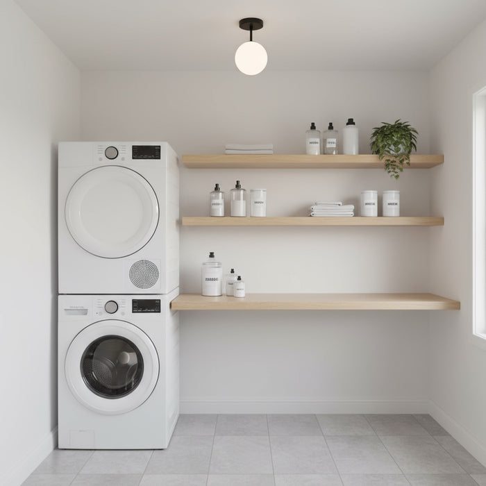 Comet LED Semi-Flush Mount Semi Matte Black-Semi-Flush Mts.-Artcraft-Lighting Design Store