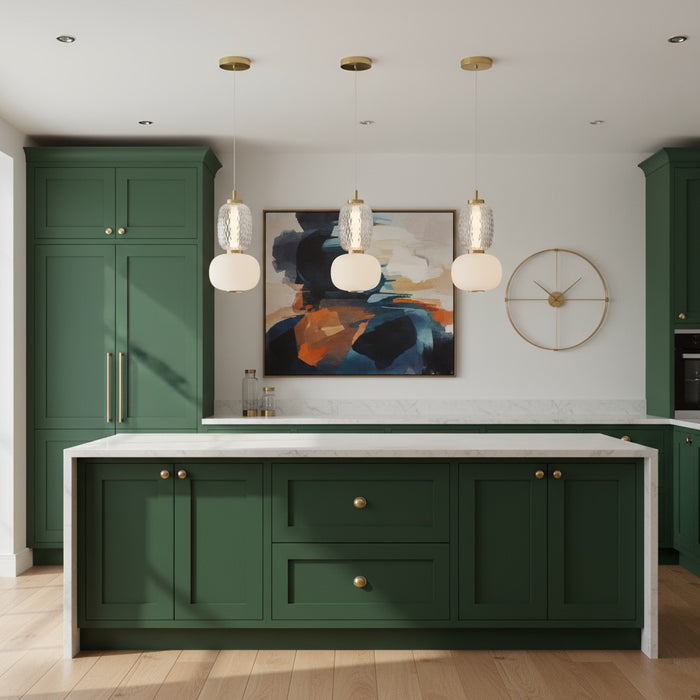 Cyra LED Pendant Brass-Mini Pendants-Artcraft-Lighting Design Store