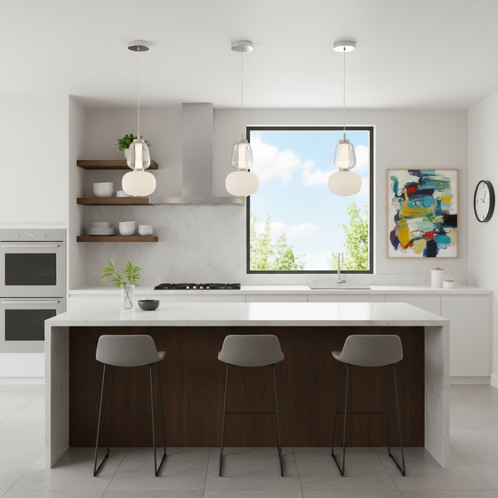 Cyra LED Pendant Chrome-Mini Pendants-Artcraft-Lighting Design Store